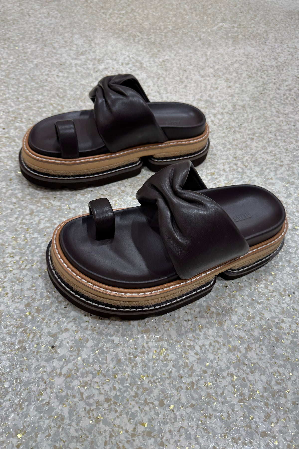 Alias Mae Valerie Platform Slide | Chocolate