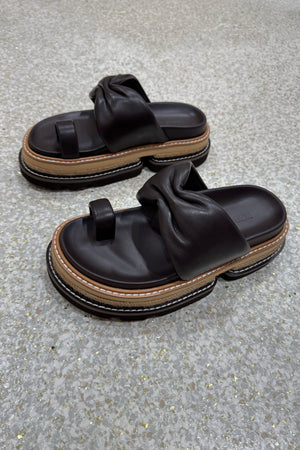 Alias Mae Valerie Platform Slide | Chocolate