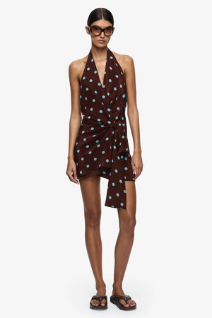 Bec + Bridge Mathilde Halter Mini Dress | Polka Dot