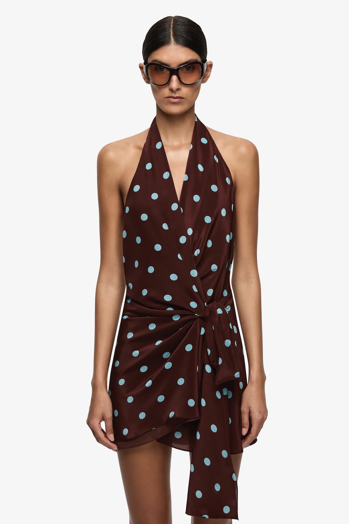 Bec + Bridge Mathilde Halter Mini Dress | Polka Dot