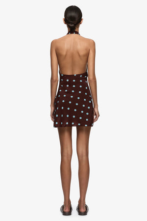 Bec + Bridge Mathilde Halter Mini Dress | Polka Dot