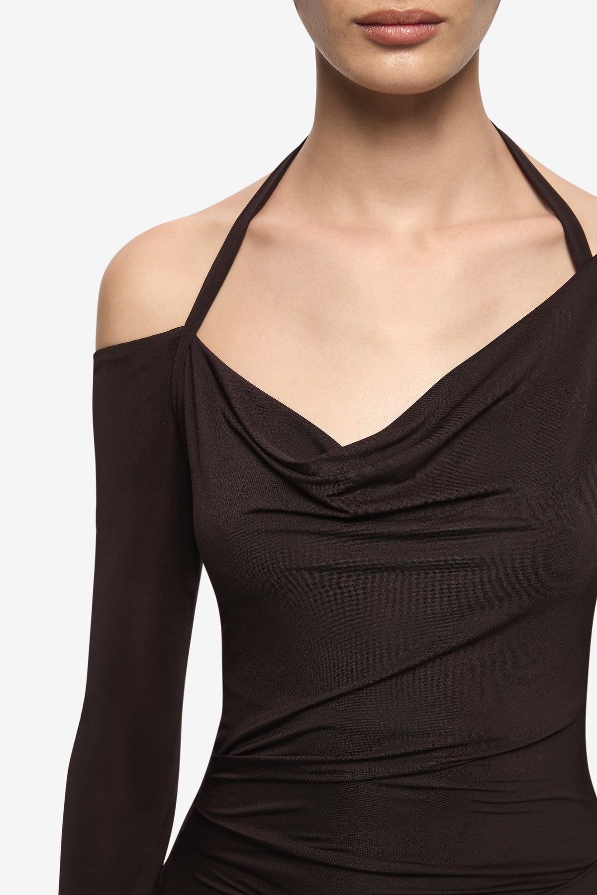 Bec + Bridge Court Long Sleeve Maxi Dress | Dark Chocolate