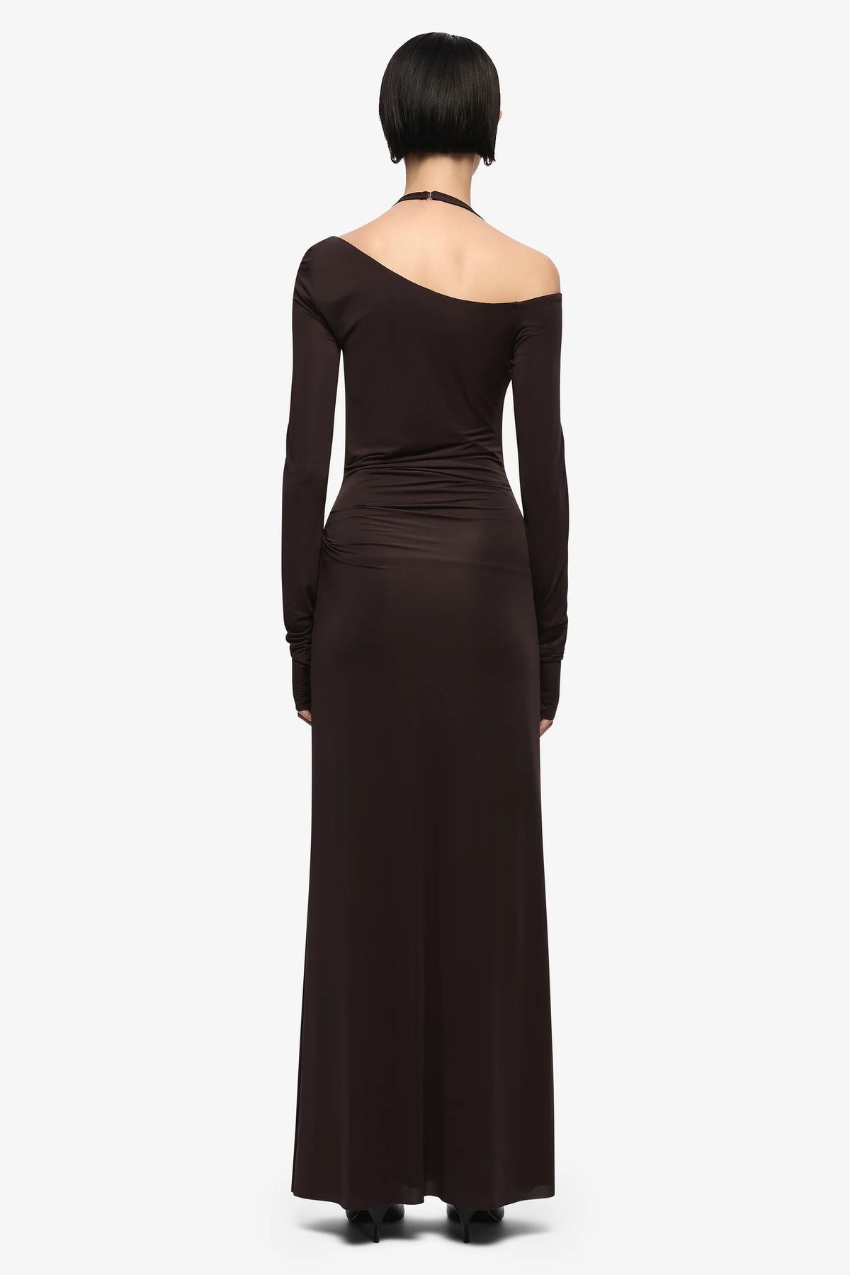 Bec + Bridge Court Long Sleeve Maxi Dress | Dark Chocolate