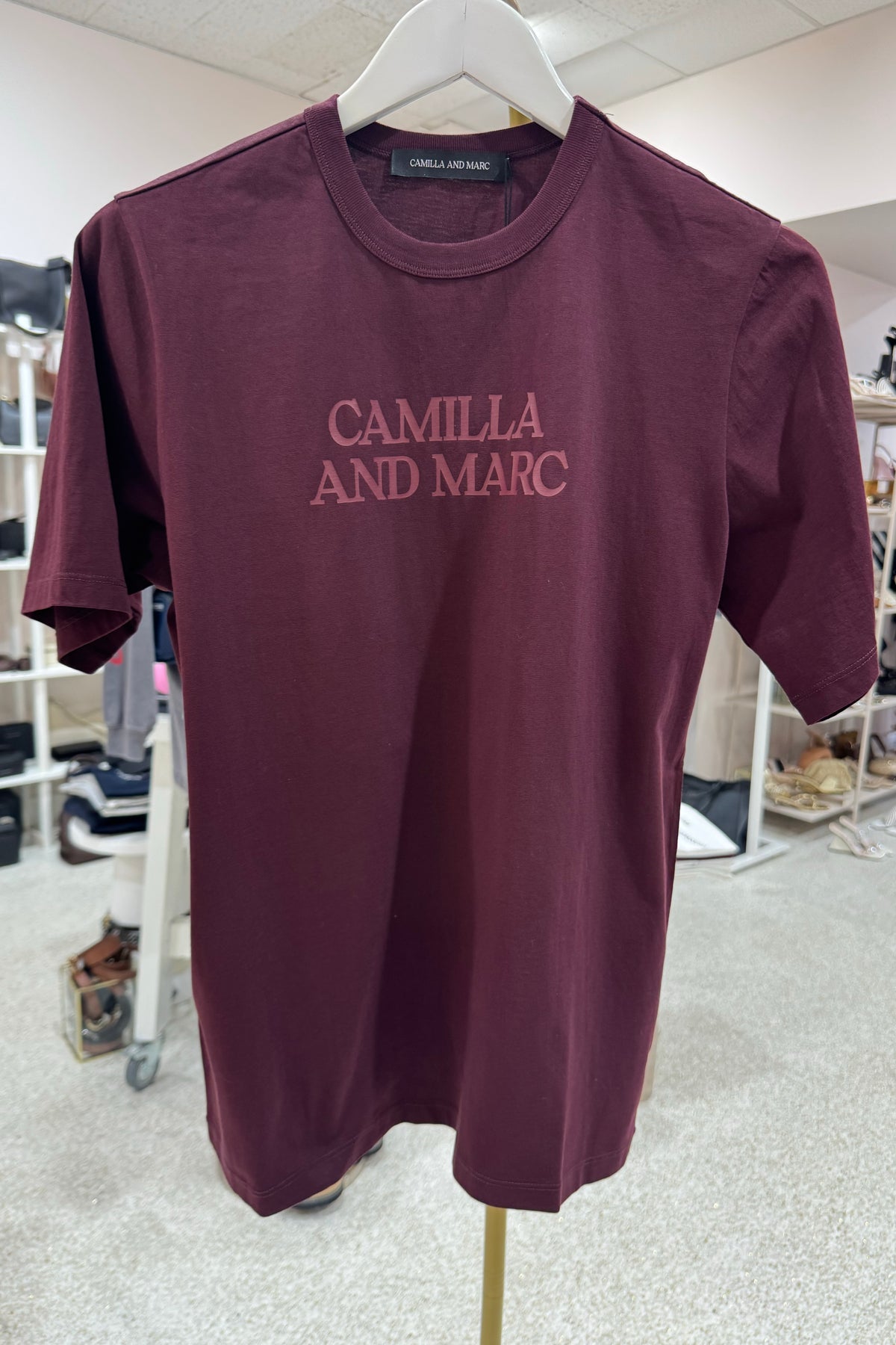 C&M Camilla & Marc Odile Graphic Tee | Burgandy