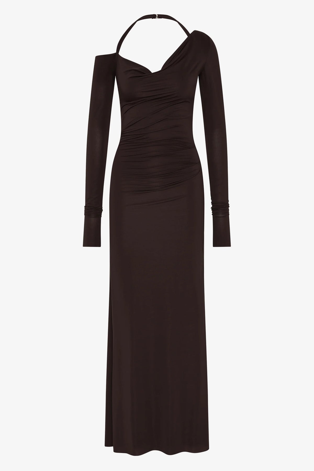 Bec + Bridge Court Long Sleeve Maxi Dress | Dark Chocolate