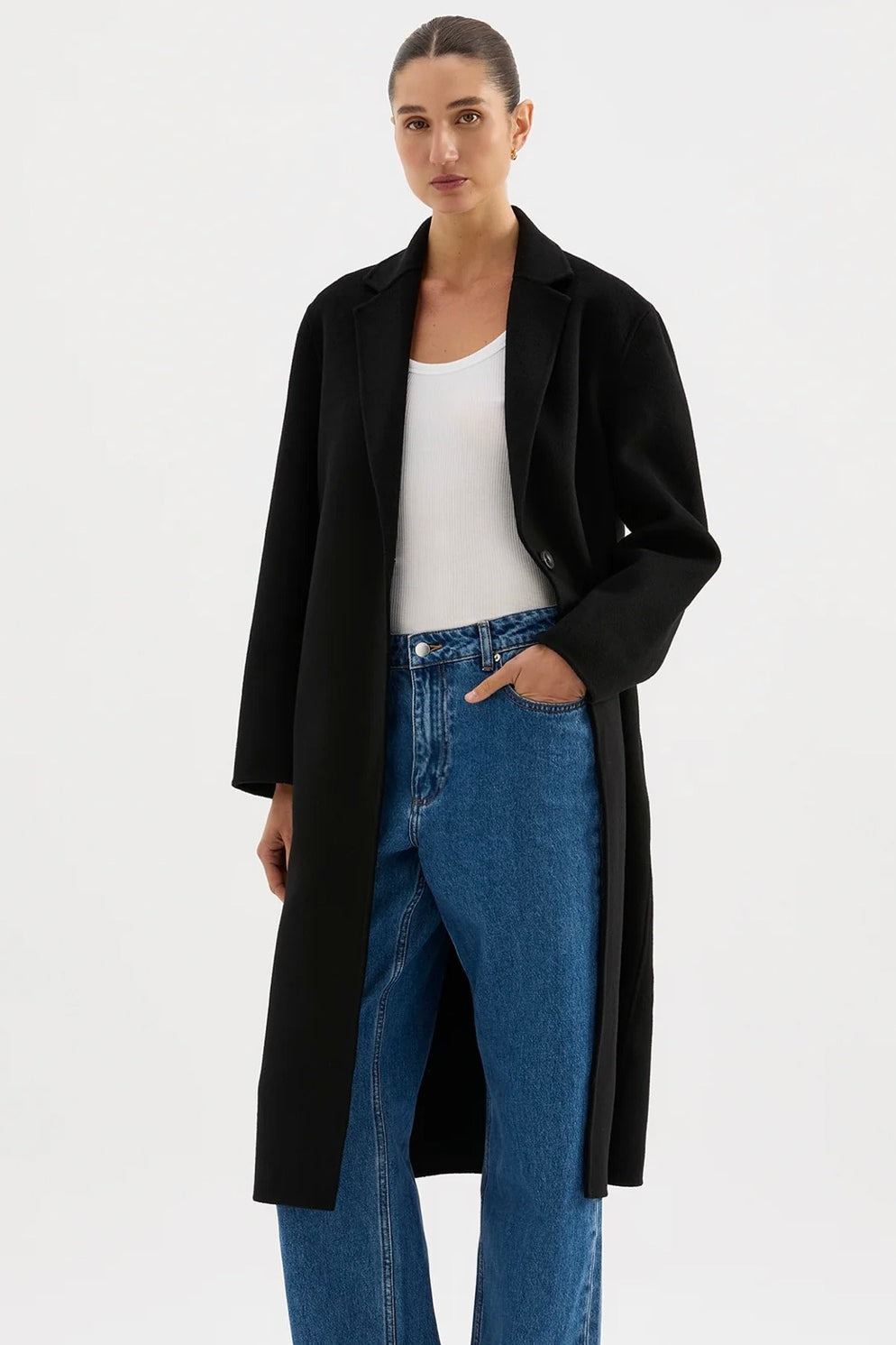 Nude Lucy Riley Wool Coat | Black