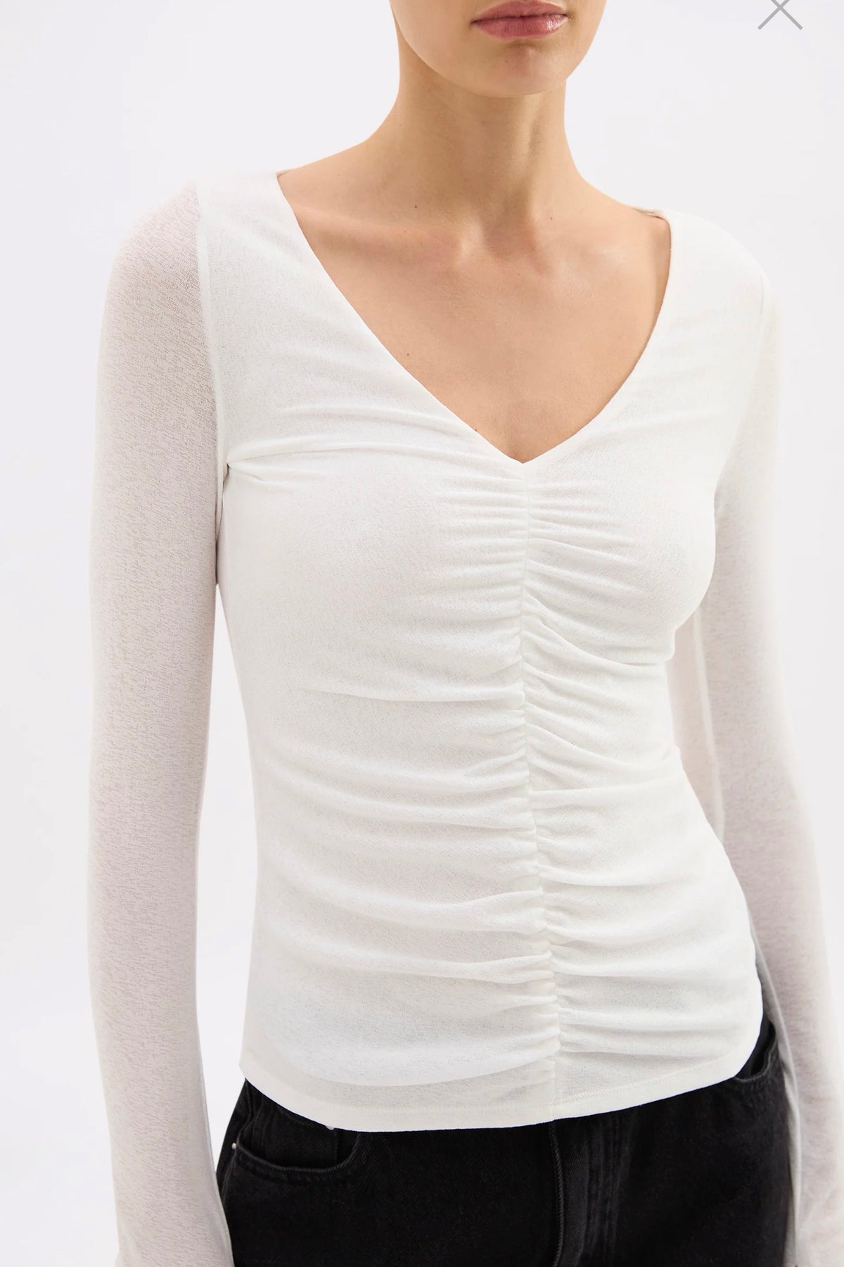 Nude Lucy Gigi Mesh Top | Salt