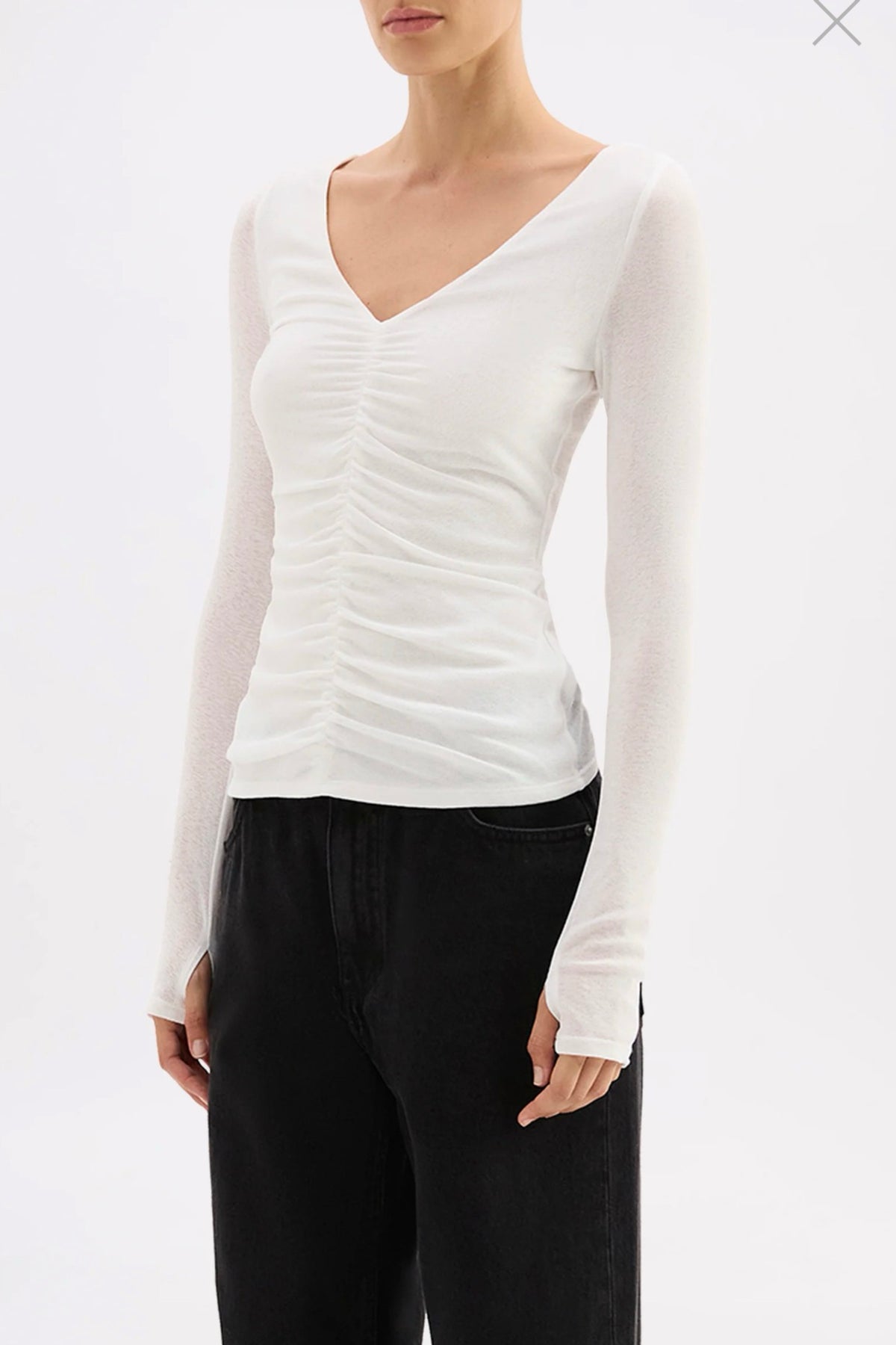 Nude Lucy Gigi Mesh Top | Salt