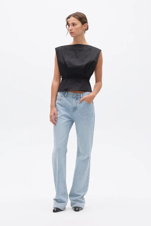 Bayse Brand Shelly Top | Black || PRE_ORDER ETA 20/06/2026
