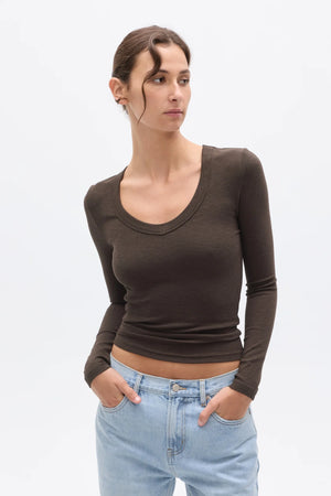 Bayse Brand Grace Long Sleeve | Espresso || PRE_ORDER ETA 28/06/2026