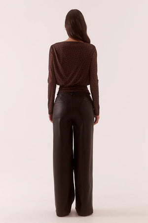 Sovere Studio Zuri Long Sleeve Top | Rum Raisin