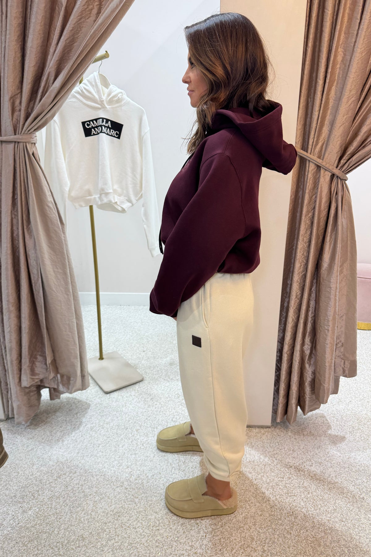 C&M Camilla & Marc Odile Gaphic Hoodie | Burgandy
