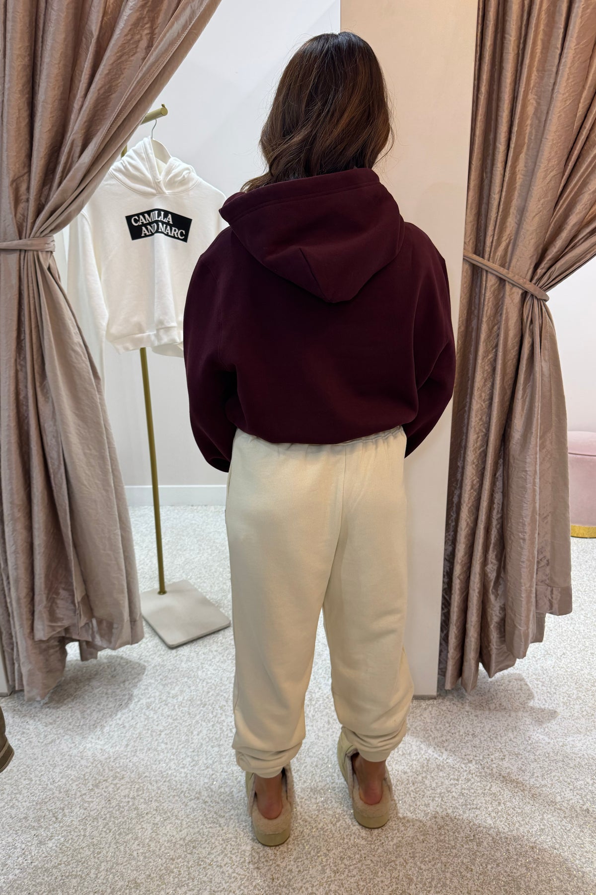 C&M Camilla & Marc Odile Gaphic Hoodie | Burgandy