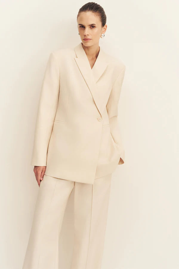Shona Joy Asher Hourglass Blazer | White Swan
