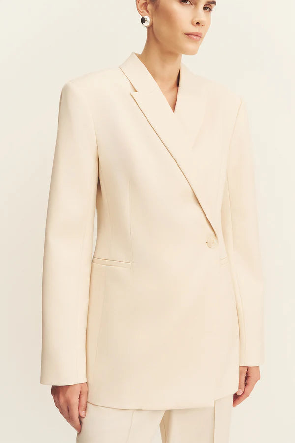 Shona Joy Asher Hourglass Blazer | White Swan