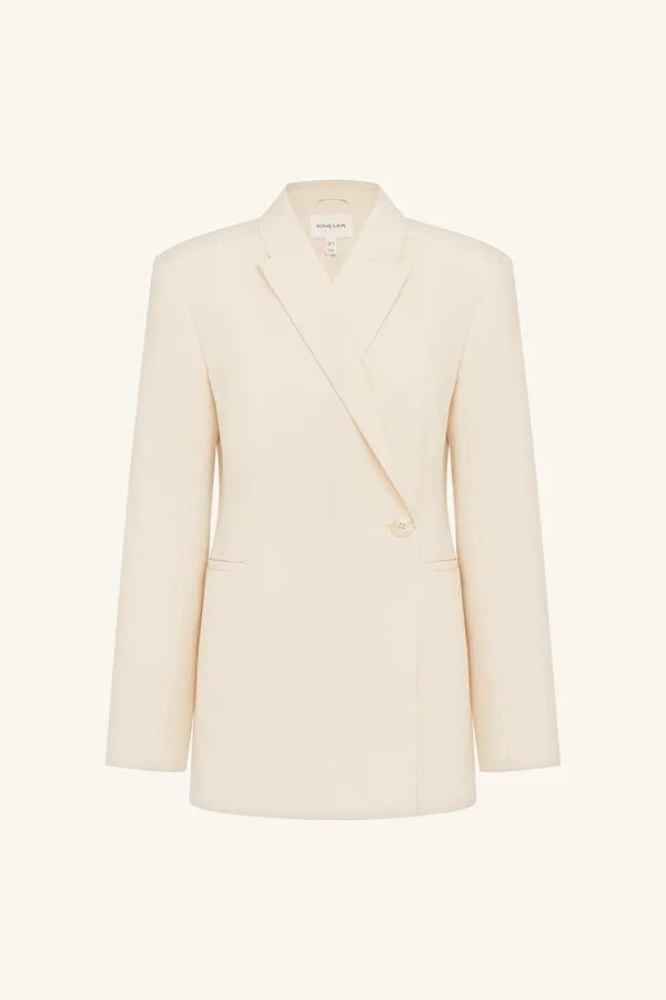 Shona Joy Asher Hourglass Blazer | White Swan
