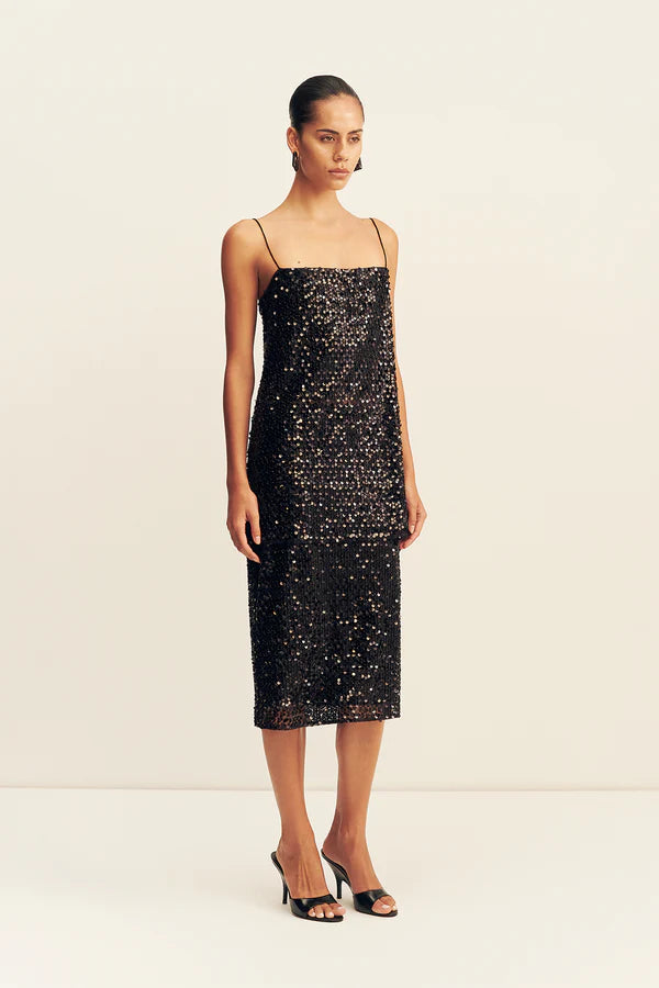 Shona Joy Everly Long Line Cami | Black