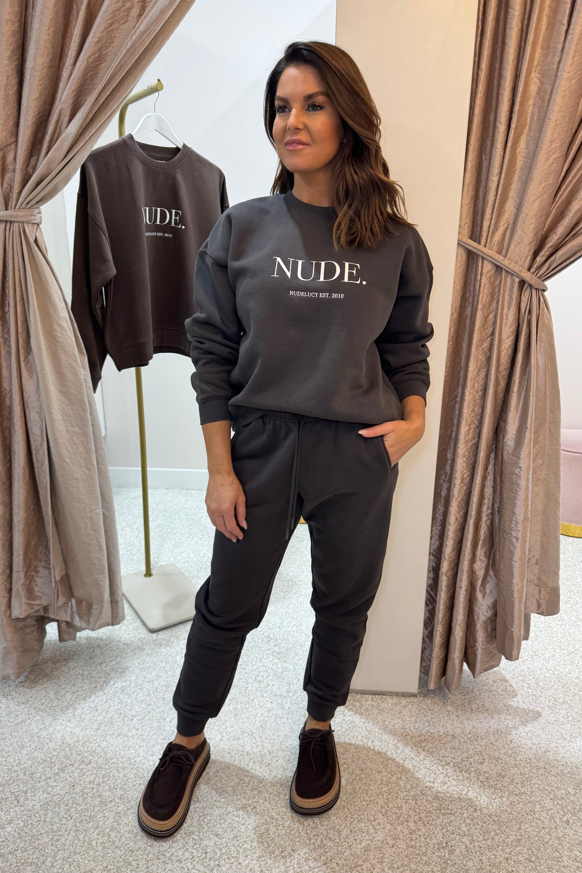 Nude Lucy Carter Classic Trackpant | Coal