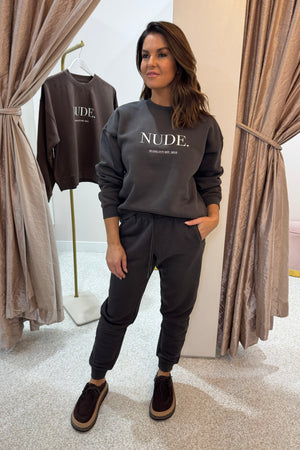 Nude Lucy Carter Classic Trackpant | Coal