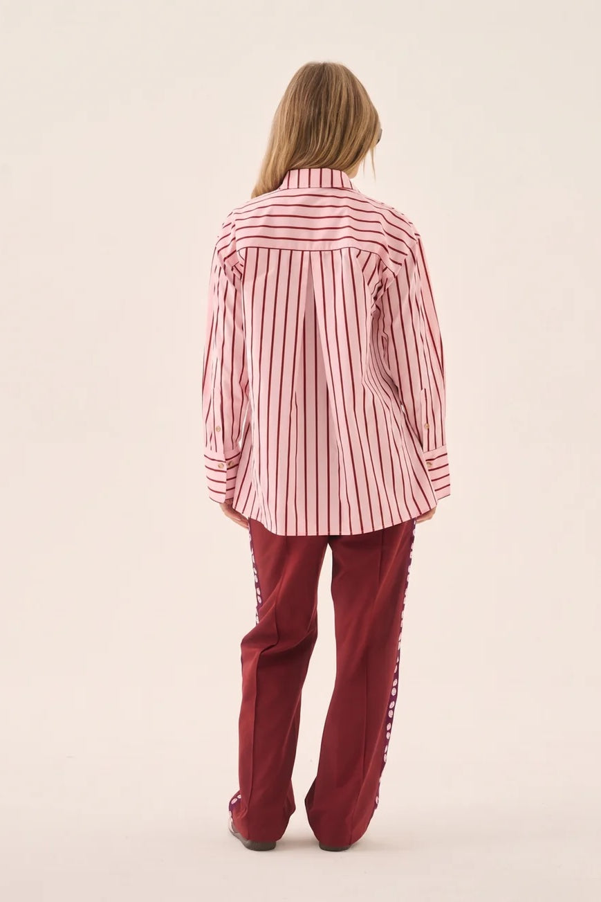 Araminta James Pomodoro Twill Pant | Burgundy
