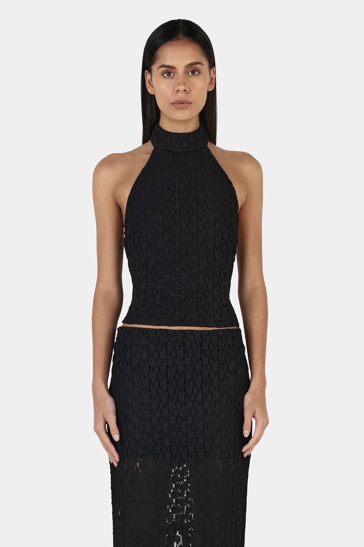 Ownley Nola Halter Top | Black