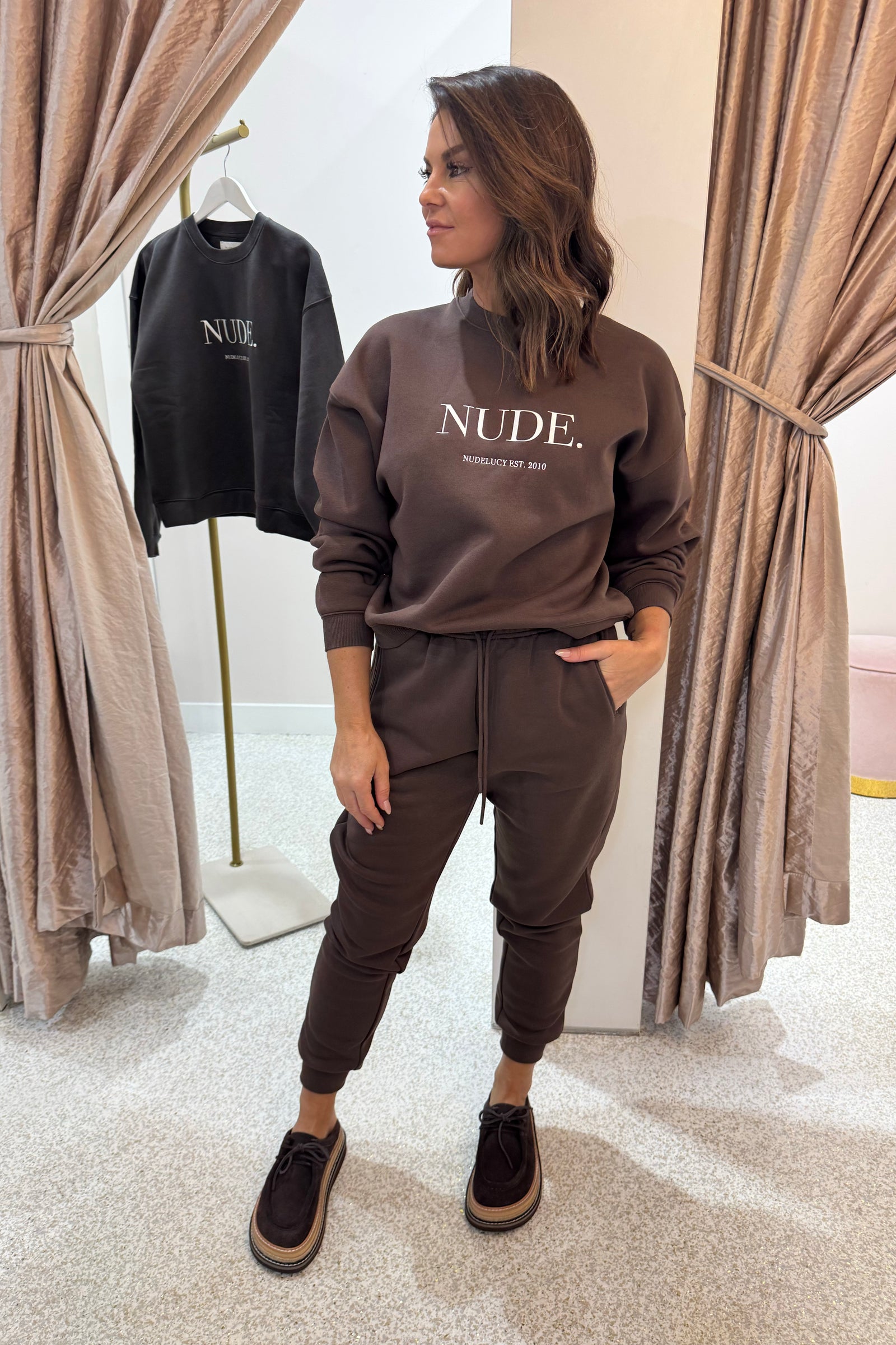 Nude Lucy Carter Classic Trackpant | Chocolate