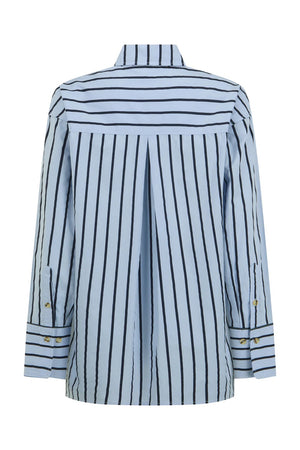 Araminta James AJ Crest Palermo Shirt | Sea Blue