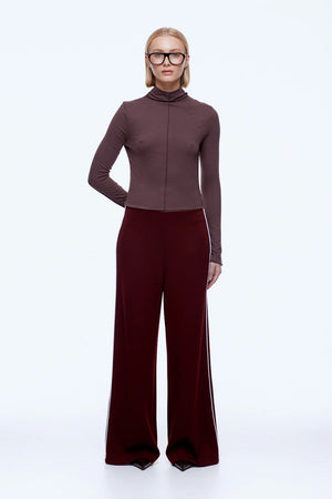 Ena Pelly Alessia Relaxed Pant | Burgandy