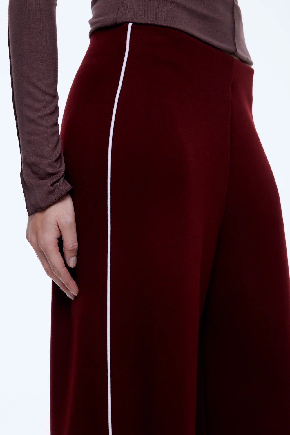 Ena Pelly Alessia Relaxed Pant | Burgandy