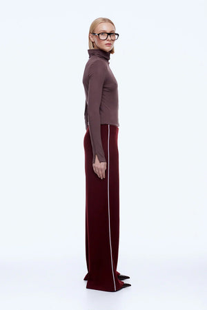 Ena Pelly Alessia Relaxed Pant | Burgandy