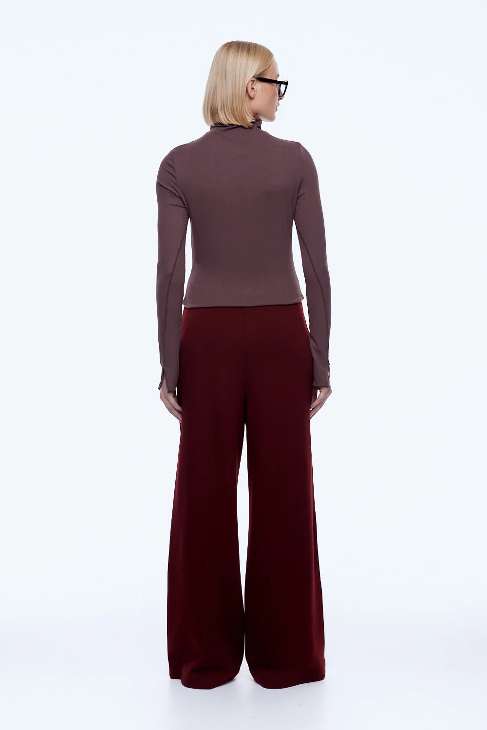 Ena Pelly Alessia Relaxed Pant | Burgandy