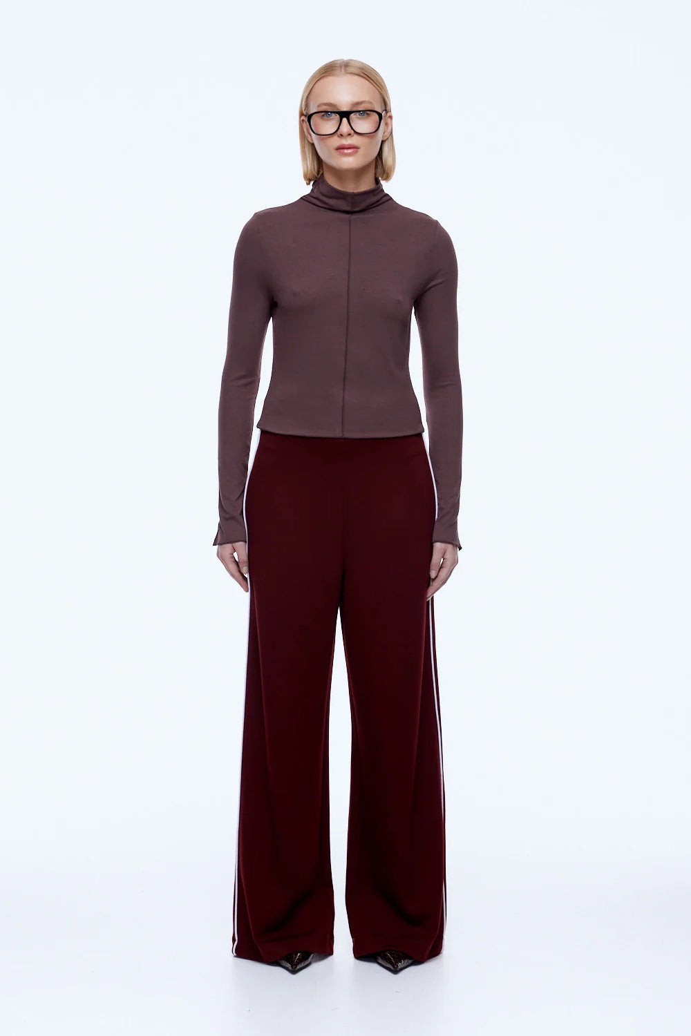 Ena Pelly Alessia Relaxed Pant | Burgandy