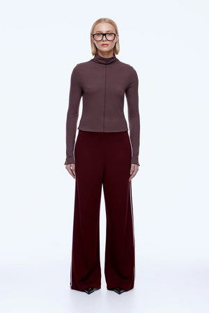 Ena Pelly Alessia Relaxed Pant | Burgandy