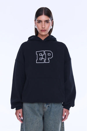 Ena Pelly Cassie Oversized Hoodie | Black