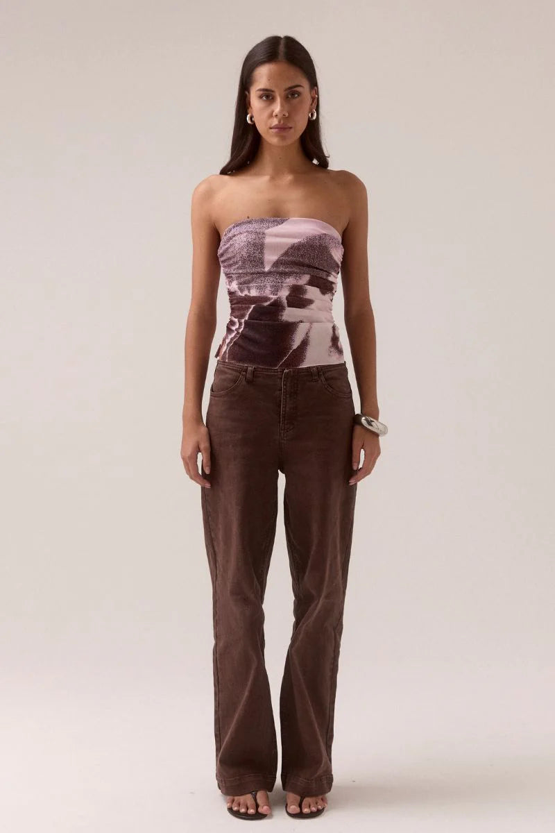 Sovere Afterlight Mesh Bodice | Raisin