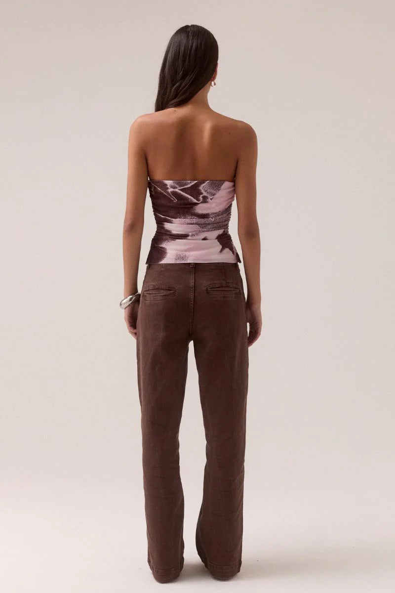 Sovere Afterlight Mesh Bodice | Raisin