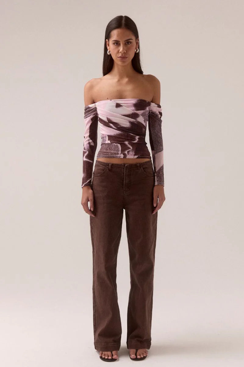 Sovere Afterlight Long Sleeve Top | Raisin