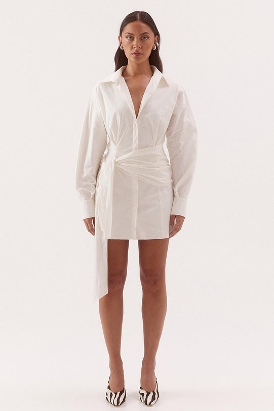 Sovere Studio Marlowe Shirt Dress | Chalk || PRE_ORDER ETA 25/07/2026