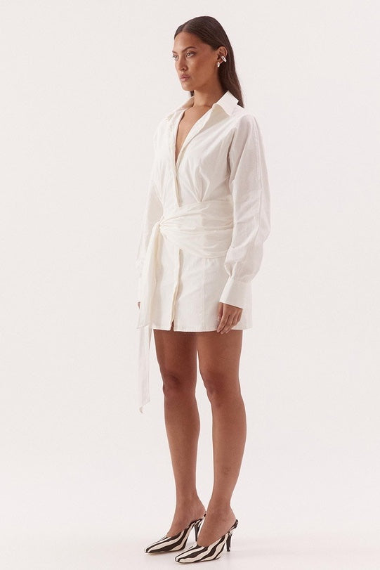 Sovere Studio Marlowe Shirt Dress | Chalk || PRE_ORDER ETA 25/07/2026
