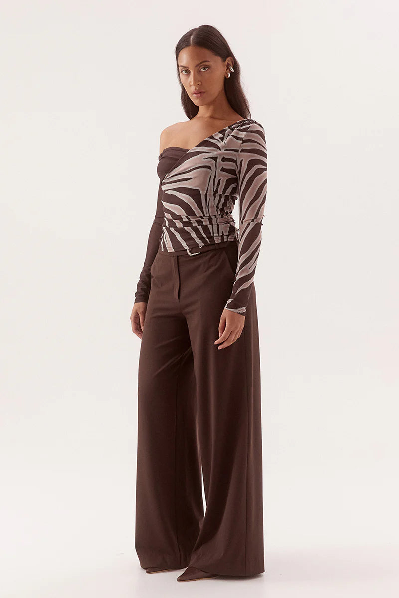 Sovere Studio Ivelle Long Sleeve Top | Espresso || PRE_ORDER ETA 25/07/2026