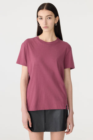 Bassike Classic T-Shirt | Faded Plum