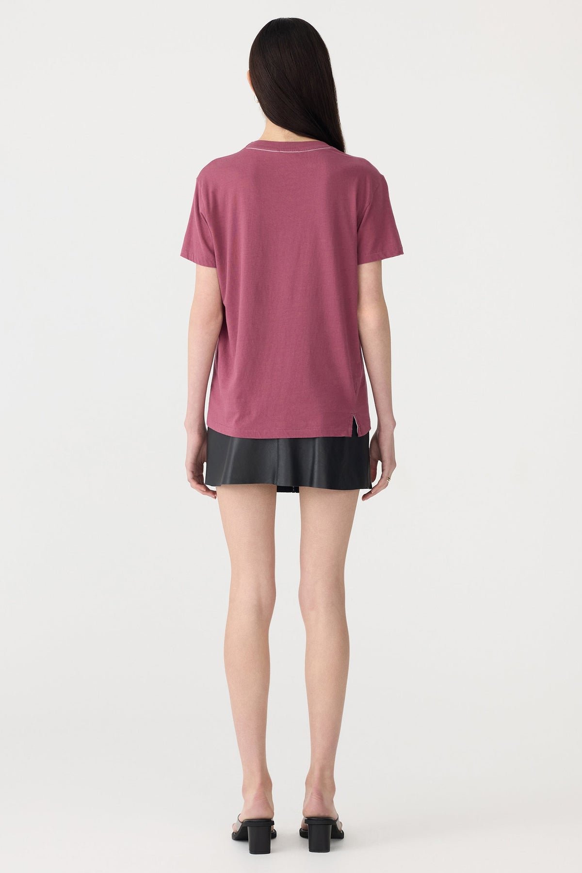 Bassike Classic T-Shirt | Faded Plum