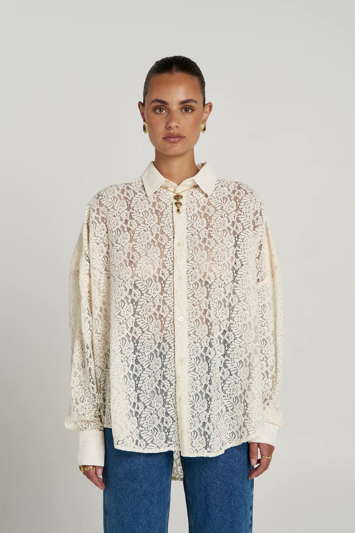 Summi Summi Fleur Long Sleeve Shirt | Ecru
