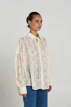 Summi Summi Fleur Long Sleeve Shirt | Ecru
