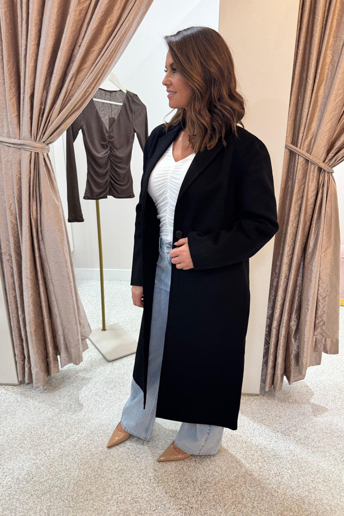 Nude Lucy Riley Wool Coat | Black