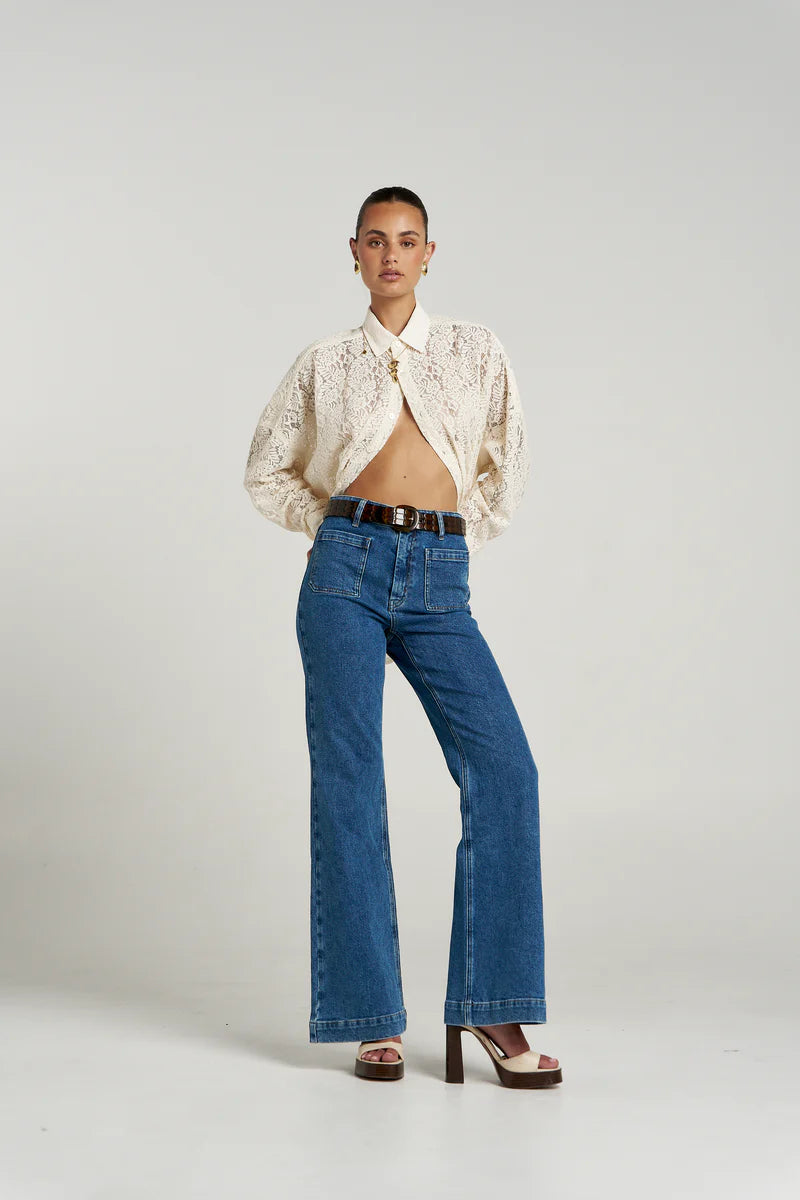 Summi Summi Fleur Long Sleeve Shirt | Ecru