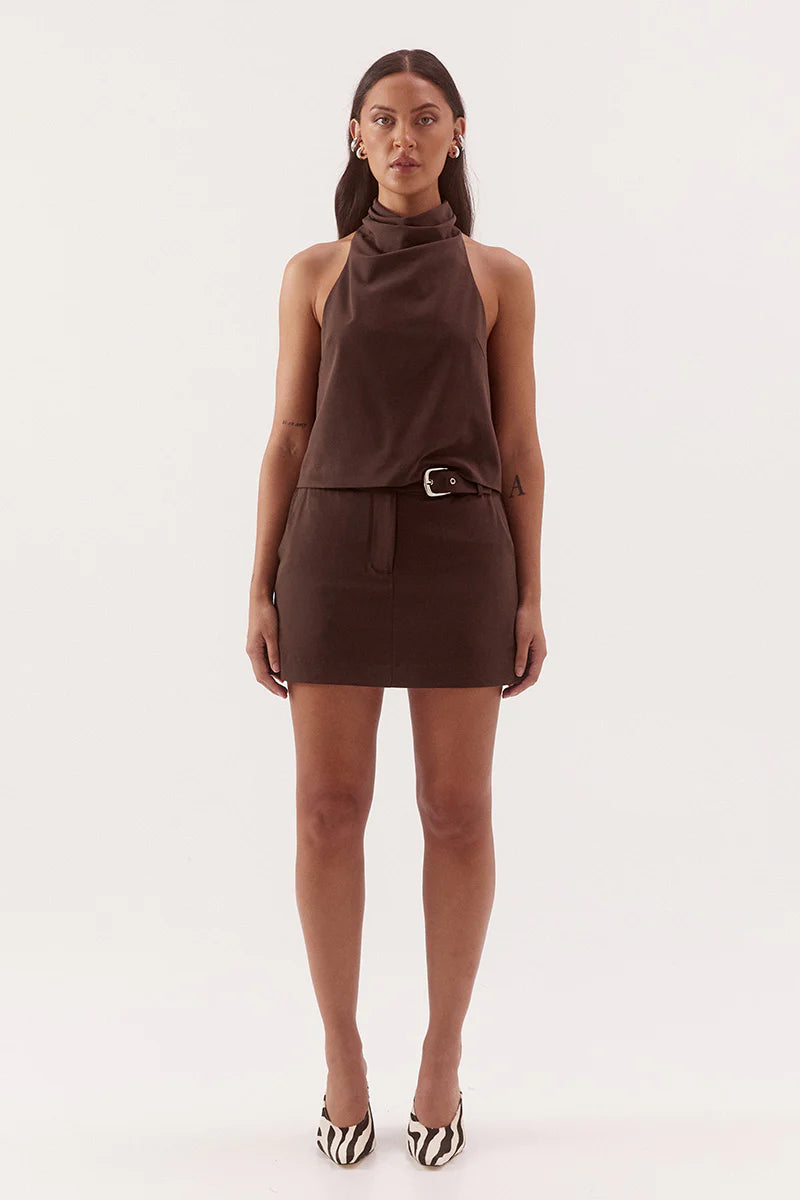 Sovere Studio Amorey Skort | Espresso
