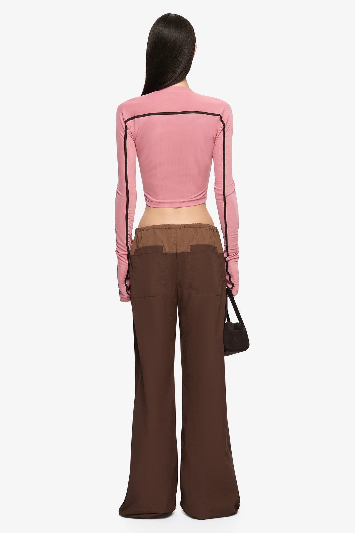 Bec + Bridge Alyna Long Sleeve Top | Blush/Chocolate