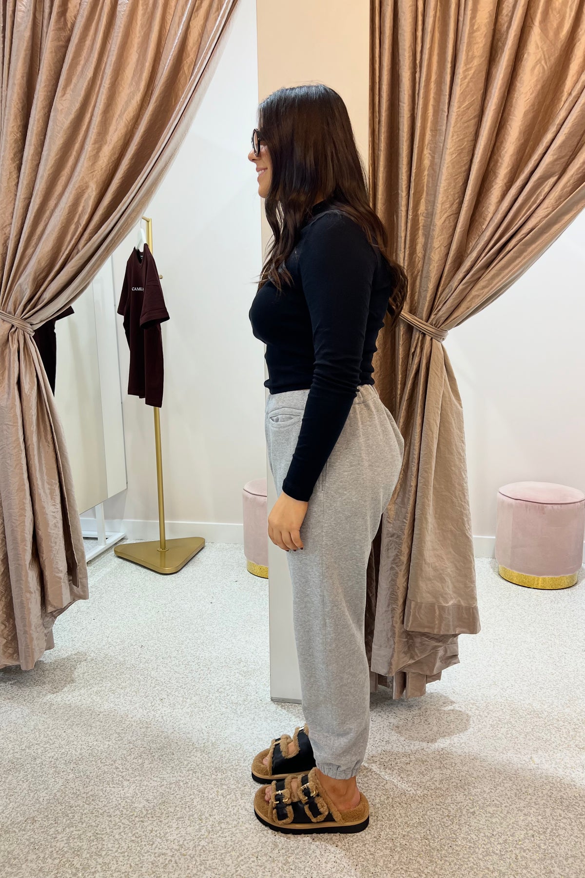 Bassike Slim Fit Rib Baby L/S T.Shirt | Black