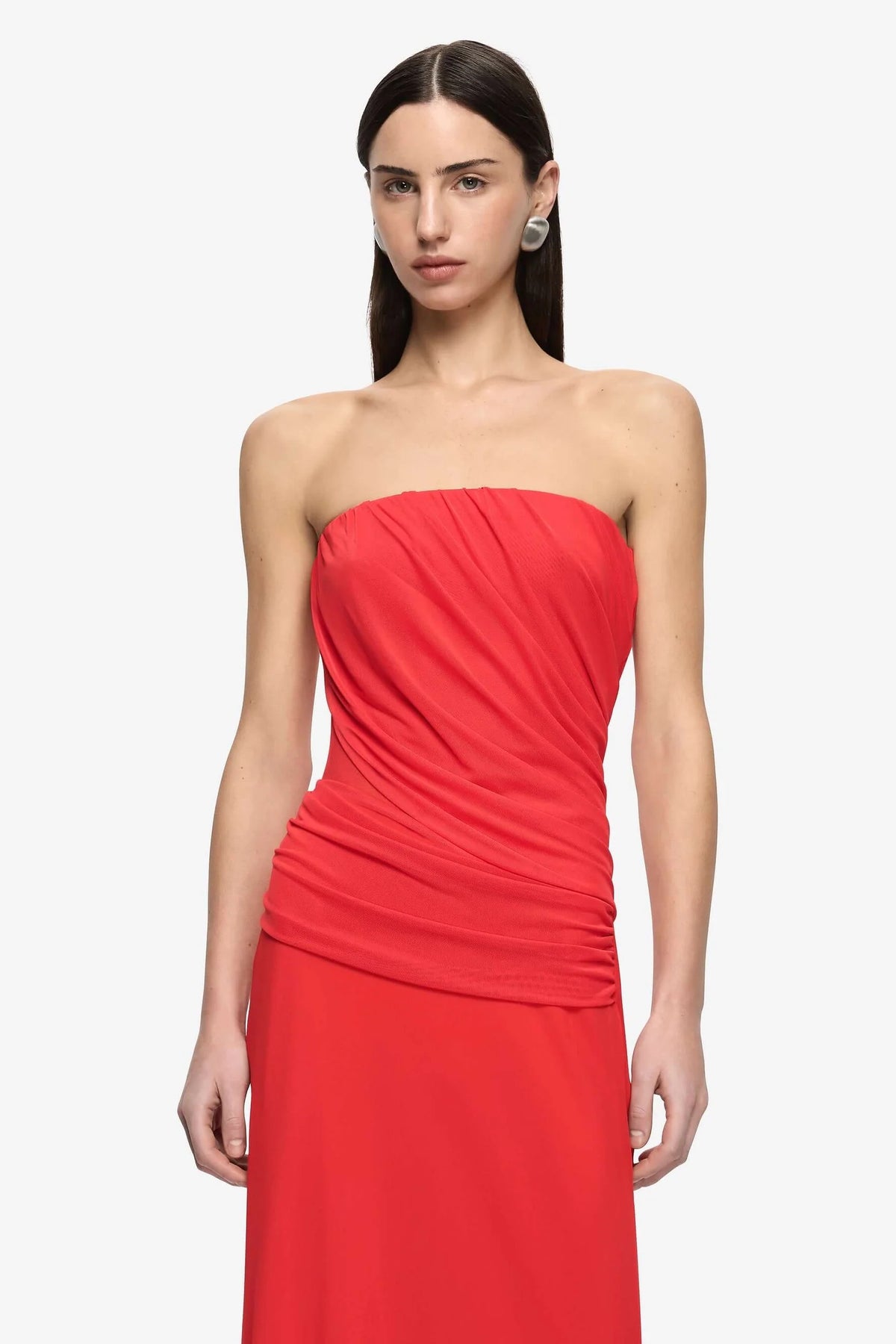 Bec + Bridge Xanithis Strapless Maxi Dress | Flame